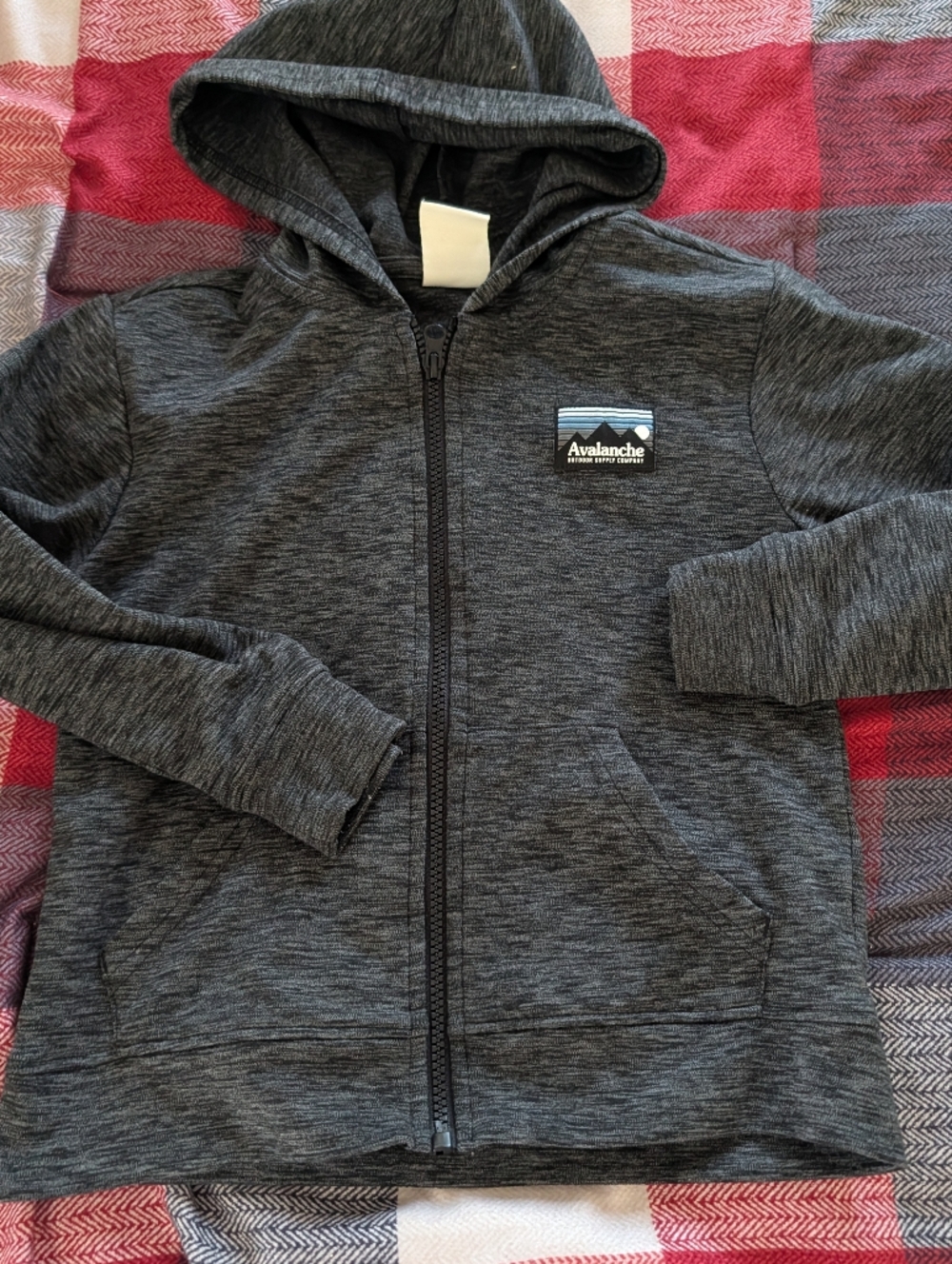 Avalanche Kids Gray Heather Full-Zip Jacket